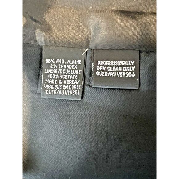 Dana Buchman Women Lightweight Wool Lined 3 Button Blazer Grey/Gray Size 12 - Picture 9 of 10